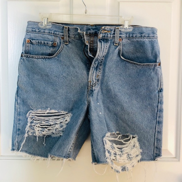 Levi's Pants - Levi’s Recycled Destroyed Denim Shorts